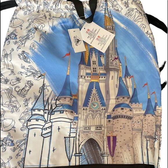 NWT DISNEY PARKS Cinch Sack | Ink & Paint - Picture 4 of 4